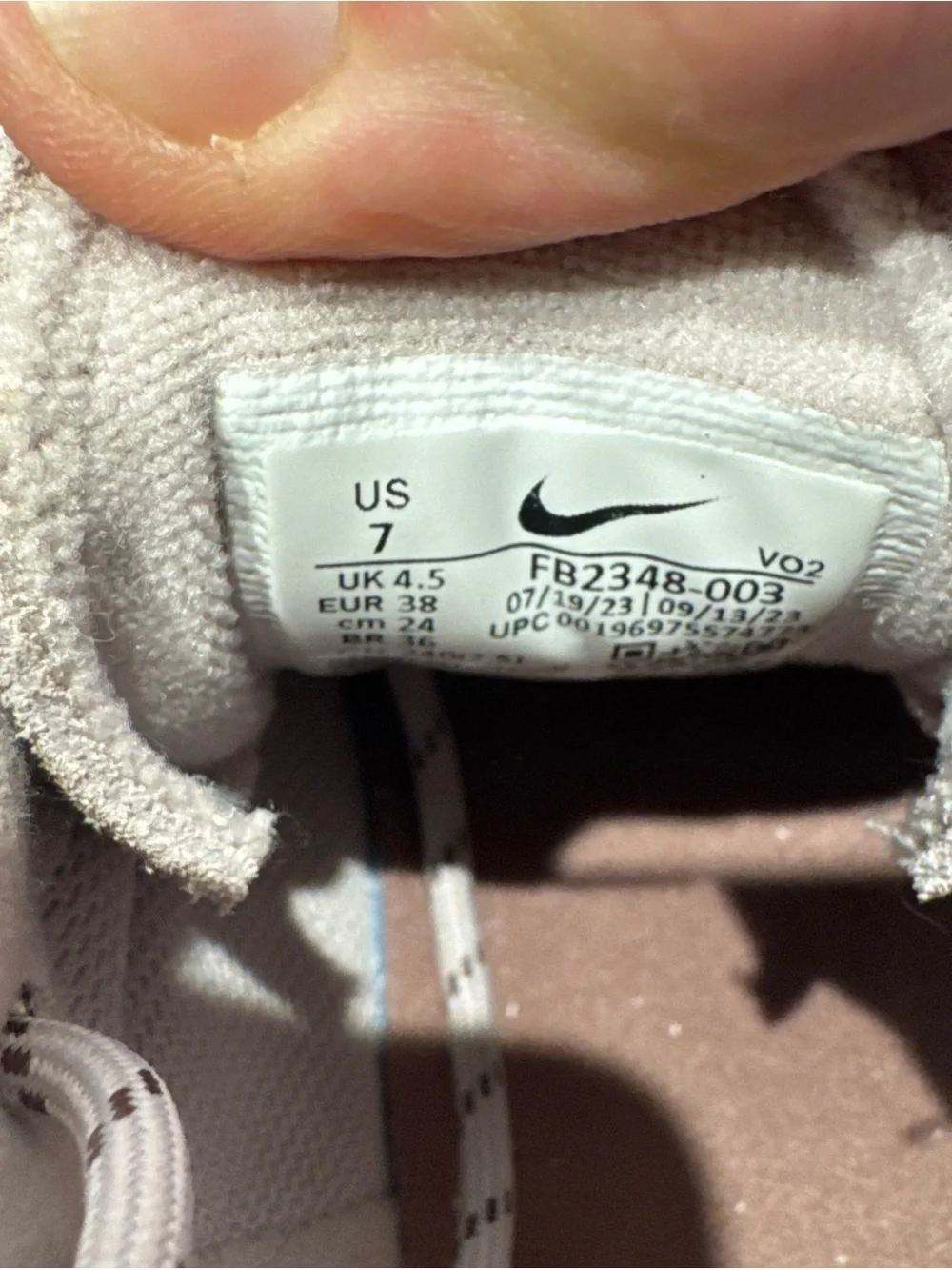Nike Air Force 1 Wild Platinum Violet. Women’s Size 7